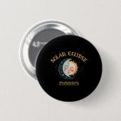 Solar-Eclipse-Design 4.08.24 Gesamtsolaröklipse 2 Button (Vorne & Hinten)