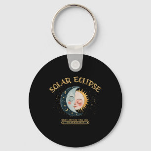 Solar-Eclipse-Design 4.08.24 Gesamtsolaröklipse 2 Schlüsselanhänger