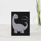Solar Eclipse Dino 04.08.2024 Fun Kleinkind Boys G Karte (Vorderseite)