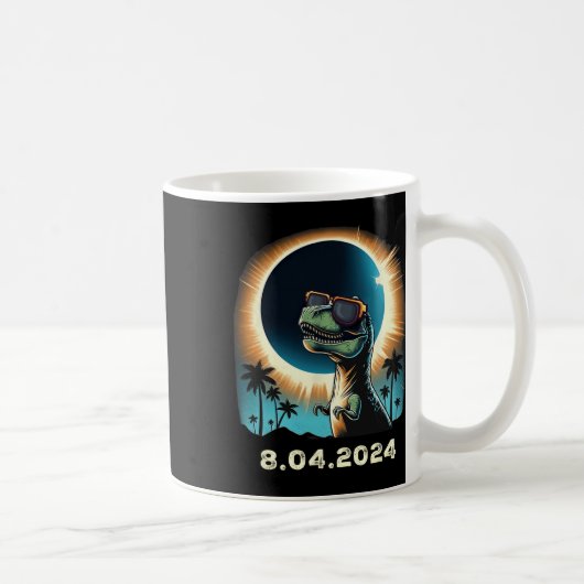 Solar-Eclipse-Dino mit Solar-Eclipse Kaffeetasse (Rechts)