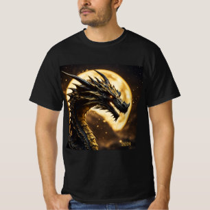 Solar Eclipse Dragon 2024 oder Name Männer hinzufü T-Shirt
