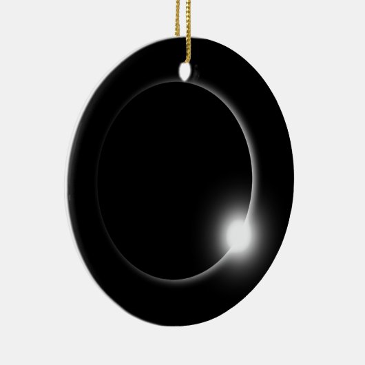 Solar Eclipse Eclipse Sun Flare Solar Flare Keramik Ornament (Rechts)