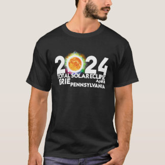 Solar Eclipse Erie Pennsylvania April 8 2024 T-Shirt