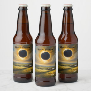 Solar Eclipse Farm Midwest Customizing Set von 6 Bierflaschenetikett