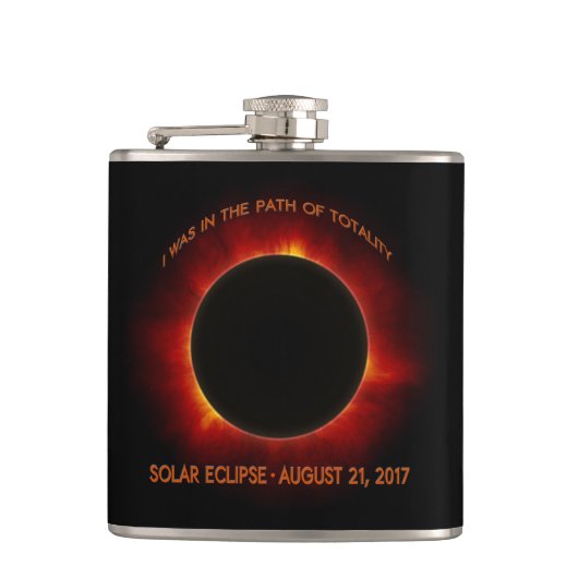 Solar-Eclipse Flachmann (Vorderseite)