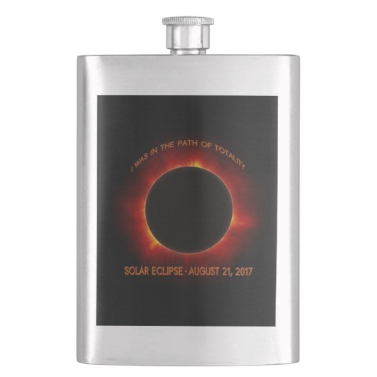 Solar-Eclipse Flachmann (Vorderseite)