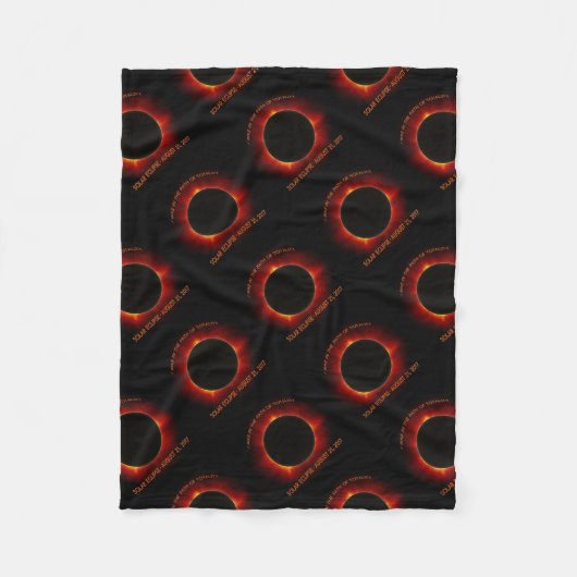 Solar-Eclipse Fleecedecke (Vorderseite)