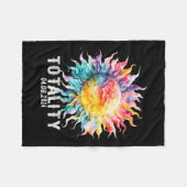 Solar-Eclipse Fleecedecke (Vorderseite (Horizontal))