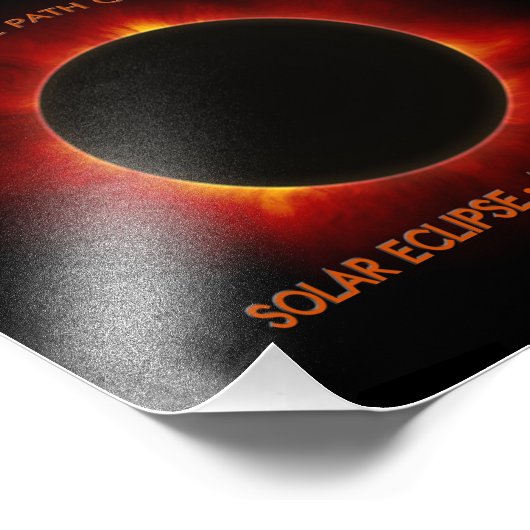 Solar-Eclipse Fotodruck (Ecke)