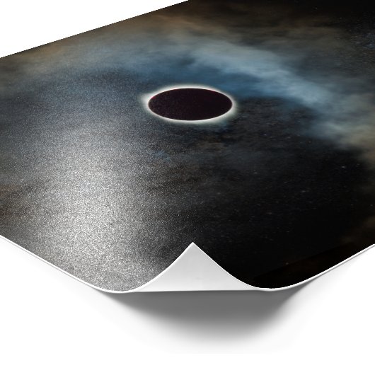 Solar-Eclipse Fotodruck (Ecke)
