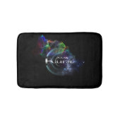 Solar Eclipse Fraktal Art Spacescape Badematte (Vorderseite)