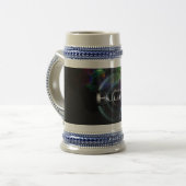 Solar Eclipse Fraktal Art Spacescape Bierglas (Vorderseite Links)