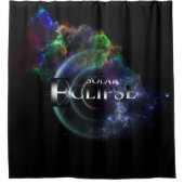 Solar Eclipse Fraktal Art Spacescape Duschvorhang (Vorderseite)