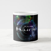 Solar Eclipse Fraktal Art Spacescape Jumbo-Tasse (Vorderseite)
