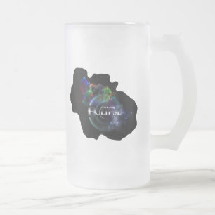 Solar Eclipse Fraktal Art Spacescape Mattglas Bierglas