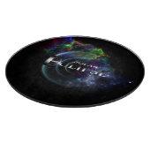 Solar Eclipse Fraktal Art Spacescape Schneidebrett (Ecke)