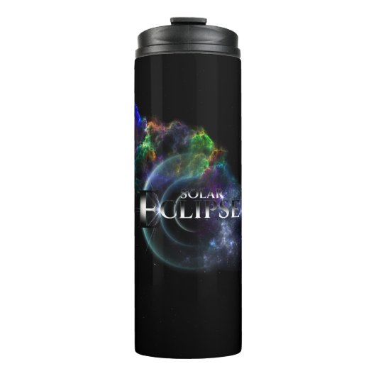 Solar Eclipse Fraktal Art Spacescape Thermosbecher (Vorderseite)
