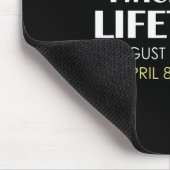 Solar Eclipse Fun zweimal im Leben 2024 Solar ecl Mousepad (Ecke)