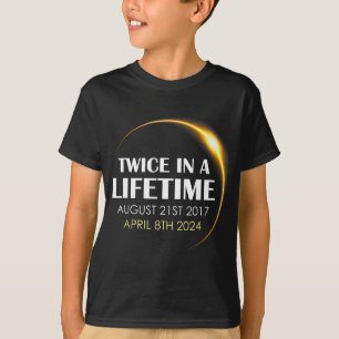 Solar Eclipse Fun zweimal im Leben 2024 Solar ecl T-Shirt
