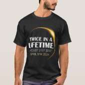 Solar Eclipse Fun zweimal im Leben 2024 Solar ecl T-Shirt (Vorderseite)