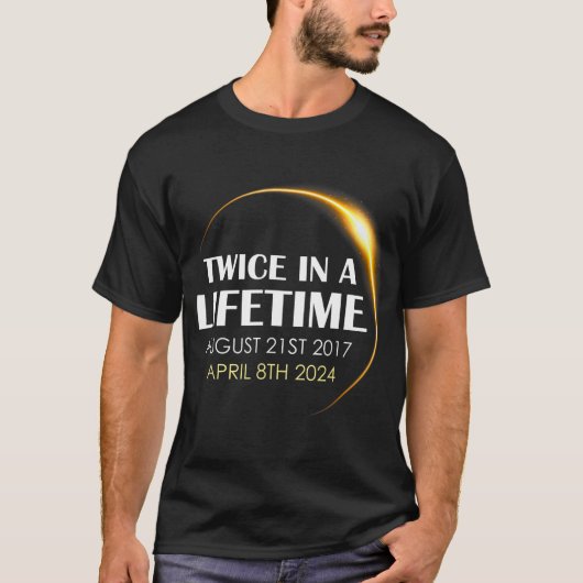 Solar Eclipse Fun zweimal im Leben 2024 Solar ecl T-Shirt (Vorderseite)