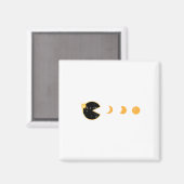 Solar Eclipse Gamer Eating Sun Retro Video Game Me Magnet (Vorderseite/Rückseite)