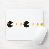 Solar Eclipse Gamer Eating Sun Retro Video Game Me Mousepad (Mit Mouse)
