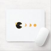 Solar Eclipse Gamer Eating Sun Retro Video Game Me Mousepad (Mit Mouse)