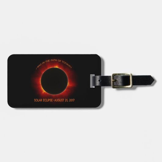 Solar-Eclipse Gepäckanhänger (Vorderseite horizontal)