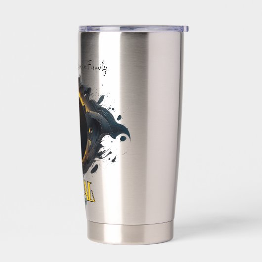 Solar Eclipse Geschenk 8. April 2024 Anpassbar Thermobecher (Links)