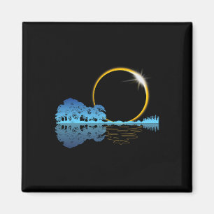 Solar Eclipse Gitarre Nature Moon Retro Stil Guita Magnet