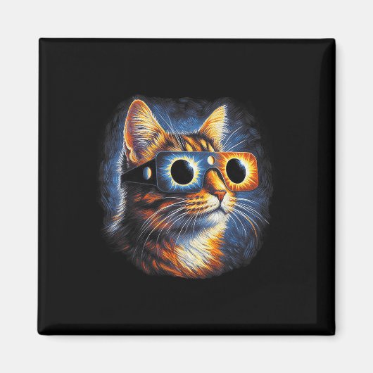 Solar Eclipse Gles insgesamt 8. April 2024 Magnet (Vorne)