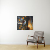 Solar Eclipse Golden Retriever Blume Wandteppich (Beispiel (Horizontal))