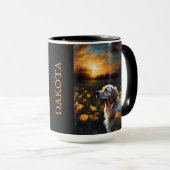 Solar Eclipse Golden Retriever Name Tasse (VorderseiteRechts)