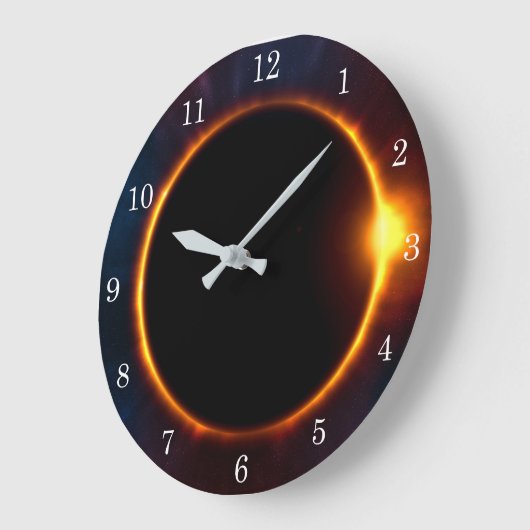 Solar-Eclipse Große Wanduhr (Winkel)