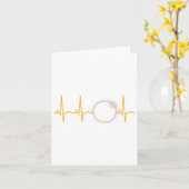 Solar Eclipse Heartbeat, 8. April 2024, Solar Ecli Karte (Gelbe Blume)