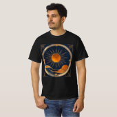 Solar Eclipse Hills 2024 oder Name Männer hinzufüg T-Shirt (Vorne ganz)