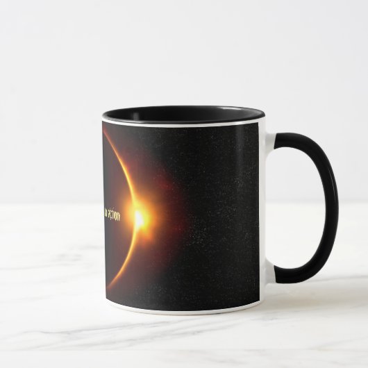 Solar Eclipse in Action Black 11 oz Combo Tasse (Rechts)