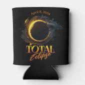 Solar Eclipse insges. 8. April 2024 Dosenkühler (Rückseite)