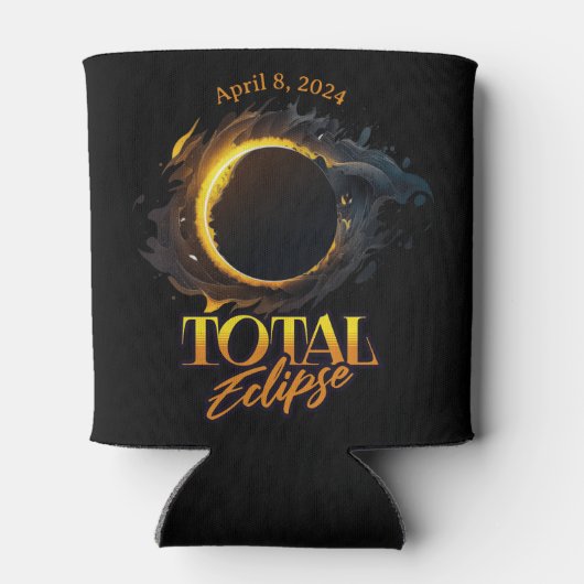 Solar Eclipse insges. 8. April 2024 Dosenkühler (Rückseite)