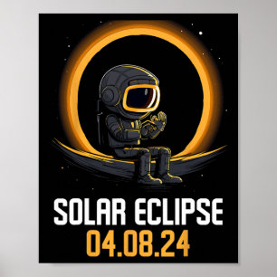 Solar Eclipse insges. April 8 2024 America Solar E Poster