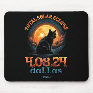 Solar Eclipse insgesamt 2024 Dallas Texas Mousepad