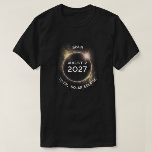 Solar Eclipse insgesamt 2027 Spanien T-Shirt