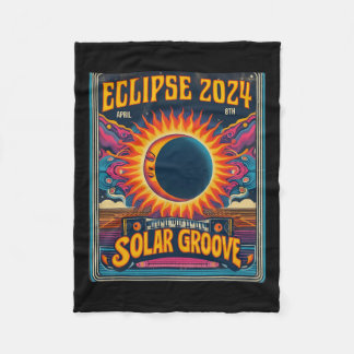 Solar Eclipse insgesamt 8. April 2024 Nord Fleecedecke