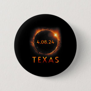 Solar Eclipse insgesamt 8. April 2024 Texas Solar Button