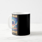 Solar Eclipse insgesamt 8. April 2024 Texas Solar Kaffeetasse (Vorderseite Links)