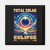 Solar Eclipse insgesamt 8. April 2024 Texas Solar Magnet (Vorne)