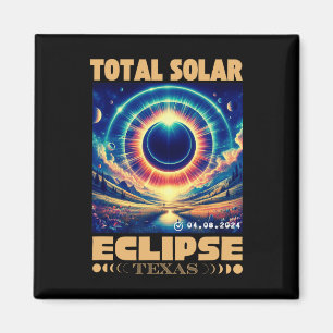 Solar Eclipse insgesamt 8. April 2024 Texas Solar  Magnet