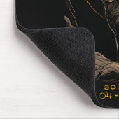 Solar-Eclipse insgesamt 8. April Wolf Mousepad (Ecke)