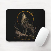 Solar-Eclipse insgesamt 8. April Wolf Mousepad (Mit Mouse)